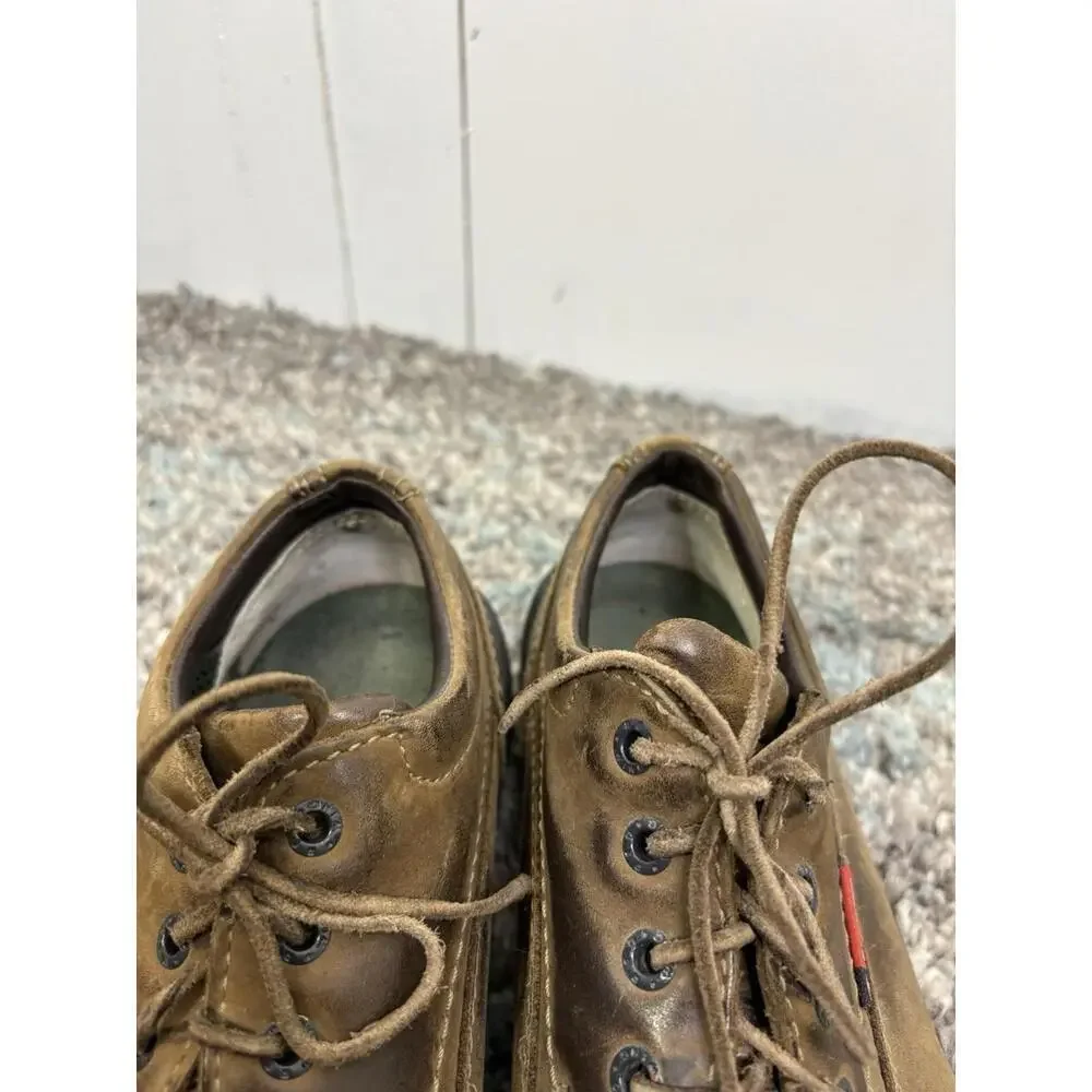 Red Wing Shoes Mens Size 8.5 King Toe Brown Leather Oxfords Chunky Low Ankle